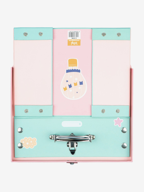 BAAGL  Rosa Schulranzen mit Beschlägen Baagl Rainbow