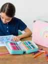 BAAGL  Rosa Schulranzen mit Beschlägen Baagl Rainbow