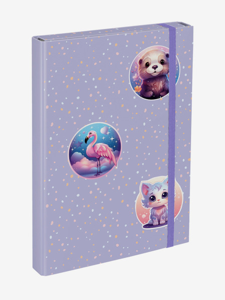 BAAGL  Lila Schulheftmappen A4 Baagl Pets