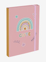 BAAGL  Pinke Schulheftmappen A4 Baagl Rainbow