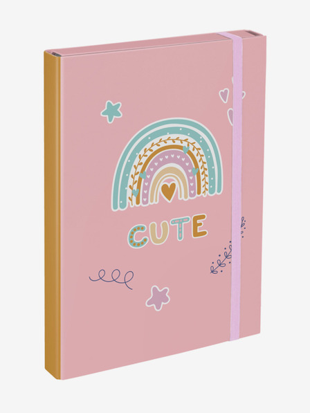 BAAGL  Pinke Schulheftmappen A4 Baagl Rainbow