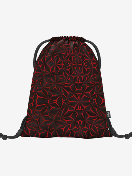BAAGL  Schwarzer Schulranzen Baagl Red Polygon