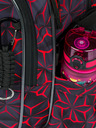 BAAGL  Schwarzer Schulrucksack Baagl Core Red Polygon