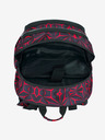 BAAGL  Schwarzes Schulset - Rucksack, Mäppchen, Tasche Baagl Core Red Polygon