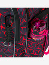 BAAGL  Schwarzes Schulset - Rucksack, Mäppchen, Tasche Baagl Core Red Polygon