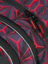 BAAGL  Schwarzes Schulset - Rucksack, Mäppchen, Tasche Baagl Core Red Polygon