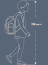BAAGL  Schwarzes Schulset - Rucksack, Mäppchen, Tasche Baagl Core Red Polygon