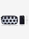 BAAGL  Schwarzer Schulrucksack, Federmäppchen und Taschenset Baagl Cubic Goal