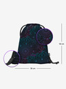 BAAGL  Schwarz gemustertes Schulset - Rucksack, Mäppchen und Tasche Baagl Cubic Zen