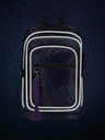 BAAGL  Schwarz gemustertes Schulset - Rucksack, Mäppchen und Tasche Baagl Cubic Zen