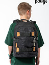 BAAGL  Graues Schulset - Rucksack, Mäppchen, Tasche Baagl Skate Darkness