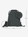 BAAGL  Graues Schulset - Rucksack, Mäppchen, Tasche Baagl Skate Darkness