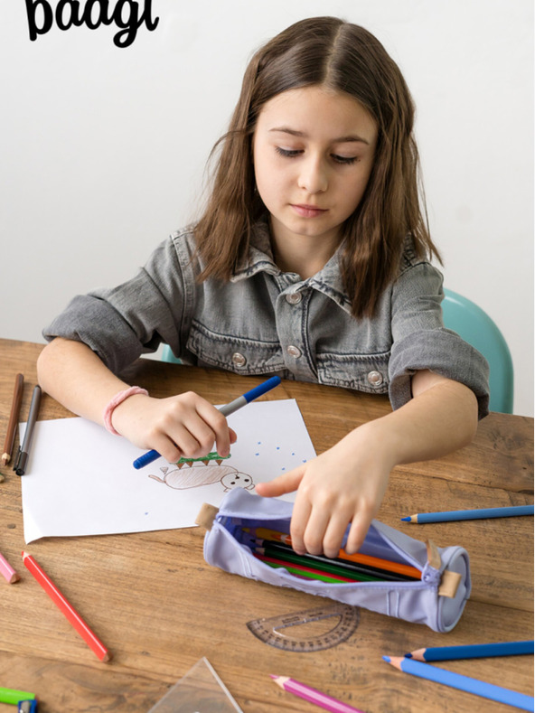 BAAGL  Lila Schüleretui Baagl Flieder