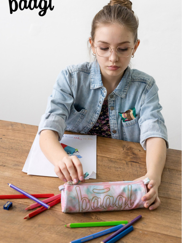 BAAGL  Pinkes Schüleretui Baagl Sunset