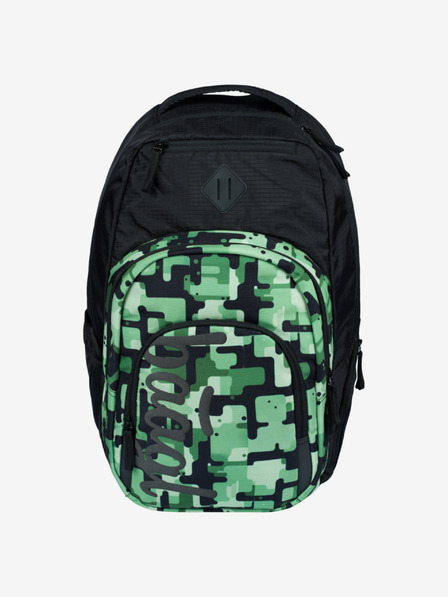BAAGL  Schwarzer Rucksack Baagl Coolmate Grün