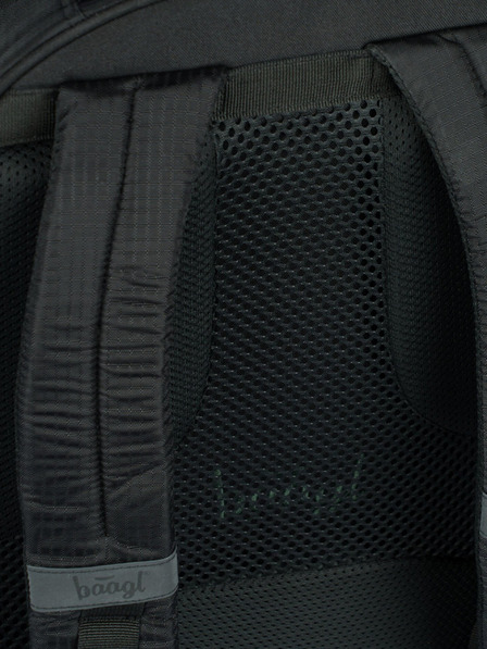 BAAGL  Schwarzer Rucksack Baagl Coolmate Grün
