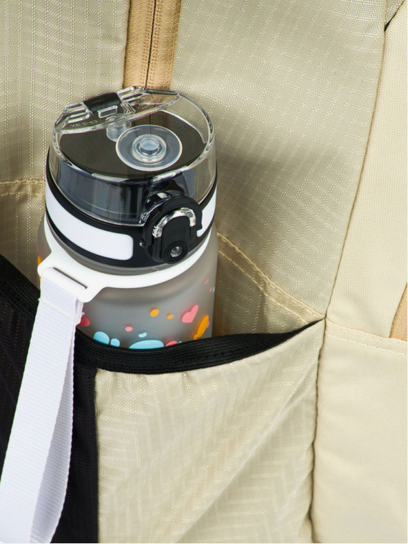 BAAGL  Beige Schulset - Rucksack, Mäppchen, Tasche Baagl Coolmate Beige