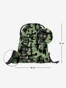 BAAGL  Schwarzes Schulset - Rucksack, Mäppchen, Tasche Baagl Coolmate Green