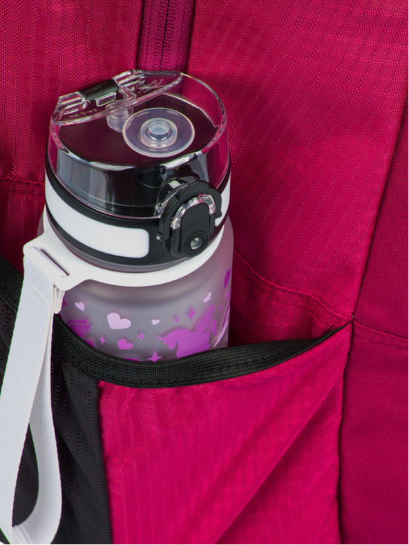 BAAGL  Rotes Schulset - Rucksack, Federmäppchen, Tasche Baagl Coolmate Ruby