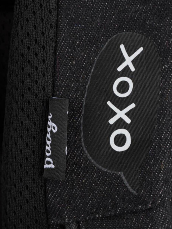 BAAGL  Schwarzes 3er Set Sneakers: Rucksack, Mäppchen und Tasche Baagl