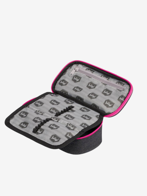 BAAGL  Schwarzes 3er Set Sneakers: Rucksack, Mäppchen und Tasche Baagl