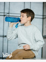 BAAGL  Blaue Tritan-Trinkflasche Logo - Blau, 500 ml Baagl
