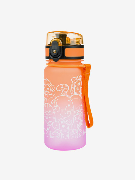 BAAGL  Orange Tritan Trinkflasche Gradient Animals, 350 ml Baagl