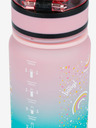 BAAGL  Rosa Tritan Trinkflasche Regenbogen Farbverlauf, 350 ml Baagl