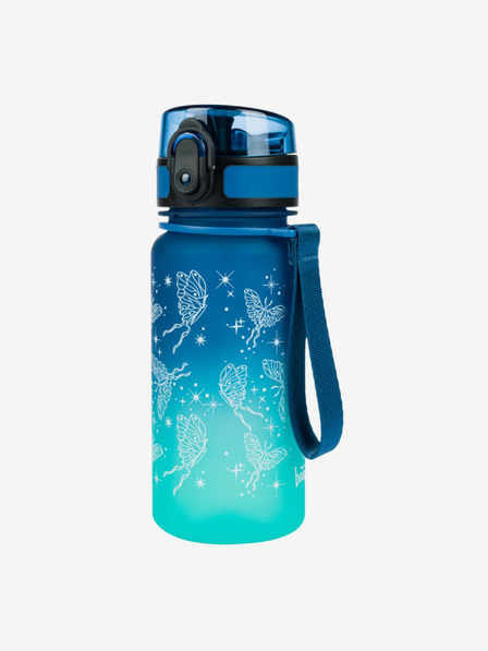 BAAGL  Blaue tritan Trinkflasche Farbverlauf Schmetterling, 350 ml Baagl