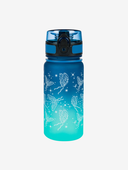 BAAGL  Blaue tritan Trinkflasche Farbverlauf Schmetterling, 350 ml Baagl