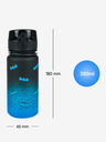 BAAGL  Schwarze tritan Trinkflasche Farbverlauf Batman blau, 350 ml Baagl