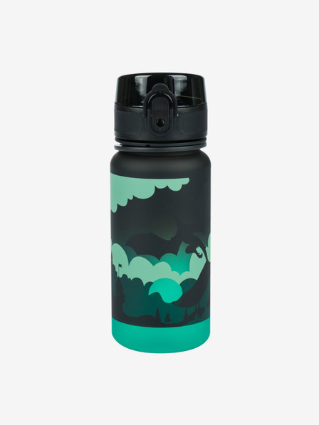 BAAGL  Schwarze tritan Trinkflasche Farbverlauf Drache, 350 ml Baagl