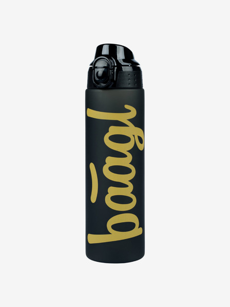 BAAGL  Schwarze Tritan-Trinkflasche Gold, 700 ml Baagl