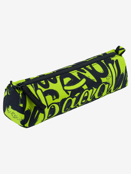 BAAGL  Schwarzer Studentenkoffer lime Baagl