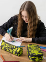 BAAGL  Schwarzer Studentenkoffer lime Baagl