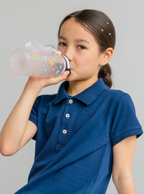 BAAGL  Weiße tritan Trinkflasche pet, 500 ml Baagl