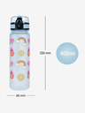 BAAGL  Blaue tritan Trinkflasche hippie, 500 ml Baagl