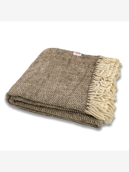Balkanova Wolldecke Elma X - naturbraun