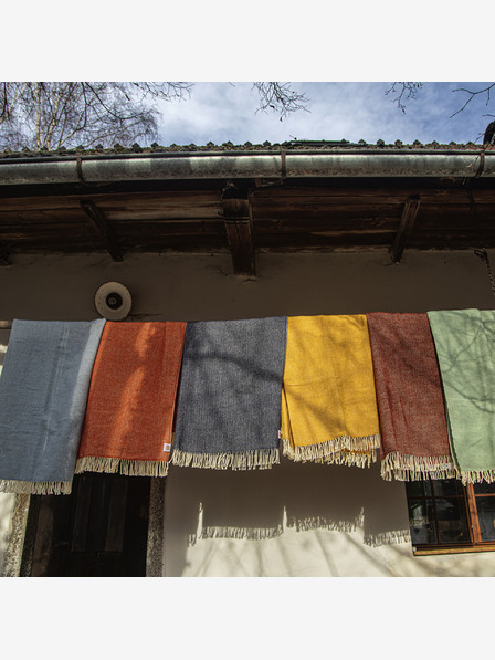 Balkanova Wolldecke Elma VII - Mitternachtsblau