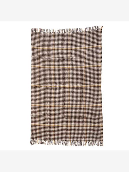 Balkanova Wolldecke Elma XI - braun und beige kariert