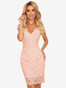 numoco Spitzenkleid mit Ausschnitt - peach Numoco