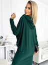 numoco Fledermauskleid mit Kapuze - grün Numoco