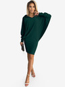 numoco Fledermauskleid mit Kapuze - grün Numoco