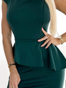 numoco Elegantes Midikleid mit Rüschen - grün Numoco
