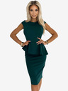 numoco Elegantes Midikleid mit Rüschen - grün Numoco