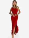 numoco Langes One-Shoulder-Kleid - rot Numoco