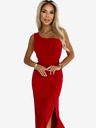 numoco Langes One-Shoulder-Kleid - rot Numoco
