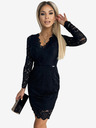 numoco Kleid mit Spitzenausschnitt - Schwarz Numoco