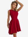numoco Elegantes Kleid mit längerem Rücken - rot mit Glitzer Numoco