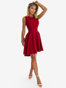 numoco Elegantes Kleid mit längerem Rücken - rot mit Glitzer Numoco